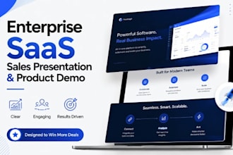 design enterprise saas sales presentation and product demo