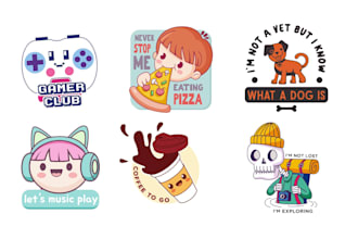 design kawaii chibi animal chibi characters mascot logo