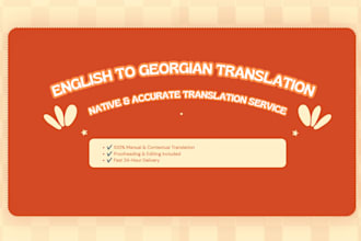 accurately translate english to georgian and georgian to english