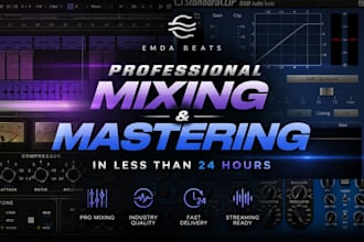 professionally mix and master your beat for a commercial sound