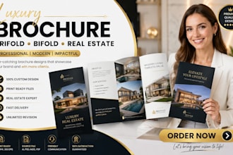 design luxury brochure trifold brochure bifold brochure real estate brochure