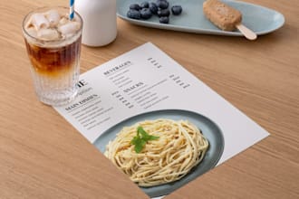 design professional menus and price lists in canva
