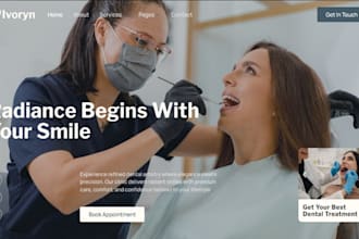 design wix dental clinic website dentist oral care teeth whitening website