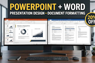 design powerpoint presentations and format word documents