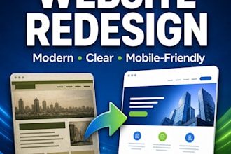 redesign your outdated website and make it look professional