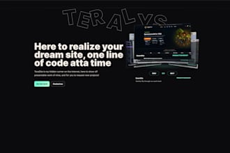create you a website, front end and backend