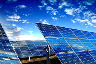 create 3d solar photovoltaic array, solar electric panel, farm system, pv layout