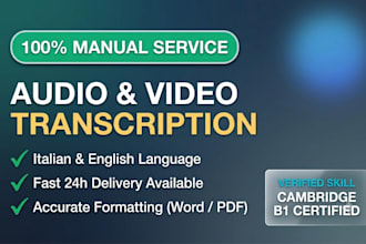 do fast and accurate audio or video transcription