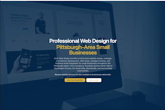design a professional responsive small business website