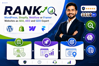 rank wordpress, shopify, webflow or framer websites as SEO, aeo and GEO expert