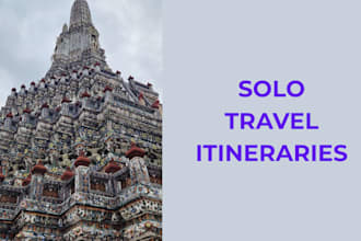 design a bespoke travel itinerary for your solo trip