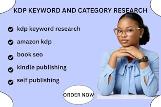 do research for profitable keywords, category, niche research for your kdp book
