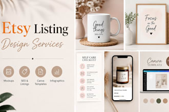 design etsy mockups, etsy product thumbnails, canva templates, etsy seo listing