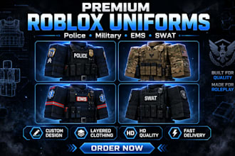 design custom roblox clothes, erlc clothing, erlc uniform, erlc staff clothing