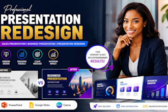 design sales presentation, business presentation, presentation redesign