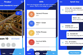 develop ai powered online course, e learning and language learning app