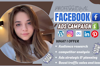 do fb marketing, meta ads, fb ads campaign, instagram ad and meta ad creatives