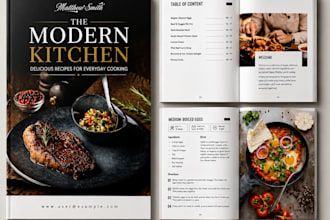 write and design quality cookbook recipe book, cookbook formatting, menu design