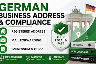 get a german business address and legal impressum