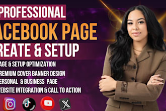 create facebook business page setup and social media page optimization