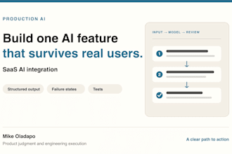 integrate one scoped ai workflow into your saas
