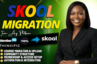 setup, migrate online community course to skool course creation community expert