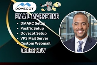 postfix dovecot mail server setup spf dkim dmarc custom webmail vps