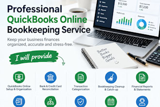 do quickbooks bookkeeping and reconciliation for UK USA