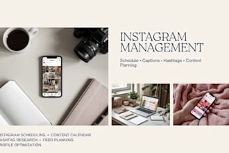 manage your instagram and schedule engaging social media content