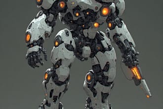 creative robot  concept illustration for you