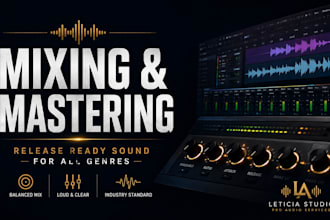 professionally mix and master your song to a release or radio ready standard