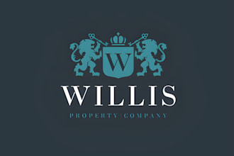 do luxury regal heraldic family crest coat of arms logo and any graphic design