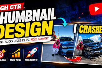 design a professional youtube thumbnail that boosts views