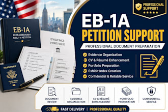 organize and strengthen your eb1a petition documents for superb ability visa