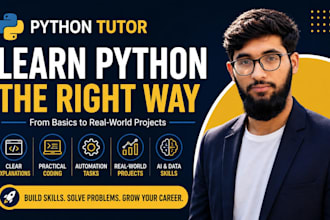 be your python tutor for python programming, projects and automation