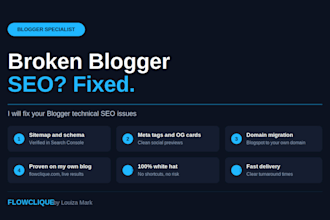 fix your blogger SEO issues sitemap schema meta tags