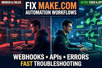 fix make com, setup make com automation, fix make com automation workflow