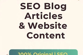 write SEO blog posts arti