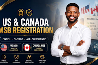 register US and canada msb license with fincen and fintrac compliance