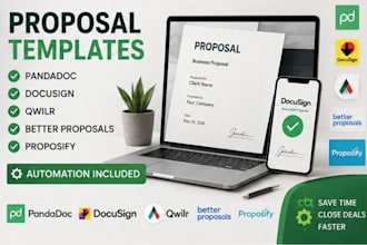 create pandadoc docusign qwilr  better proposal proposify template, automation