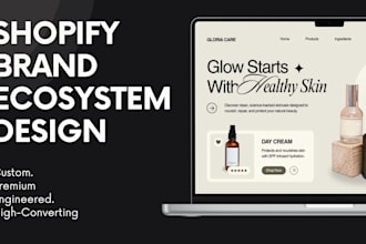 design a complete shopify e commerce brand ecosystem