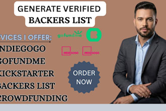 generate verified backers list for your kickstarter gofundme indiegogo campaign