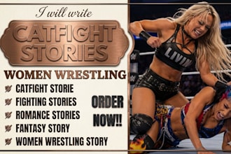 write custom nsfw erotic women wrestling and catfight stories