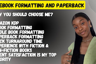 do ebook formatting, kindle formatting, paperback formatting, ebook format