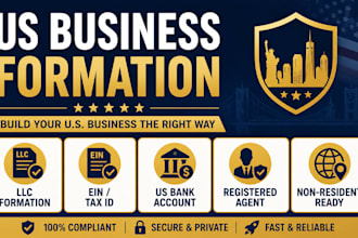 form your US llc and set up bank account and ein