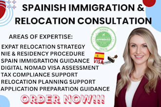 help with spain digital nomad visa, nie, tax and relocation guidance