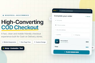 build a fast woocommerce cod checkout page for your wordpress store