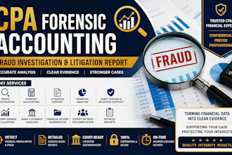 provide CPA forensic accounting fraud investigation litigation report