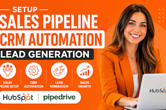 setup sales pipeline CRM automation lead generation hubspot pipedrive