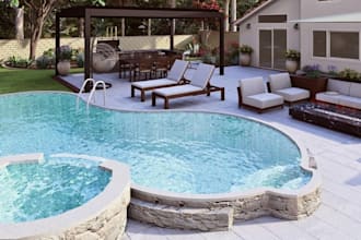 design backyard pool, patio pergola design garden landscape architect